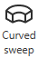 Curved sweep button